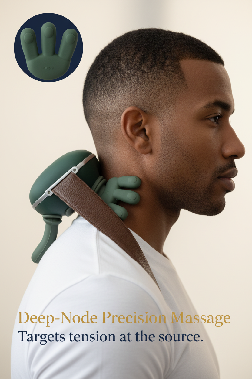 Relivra 8-Claw Deep Tissue Massager – Wireless & Rechargeable